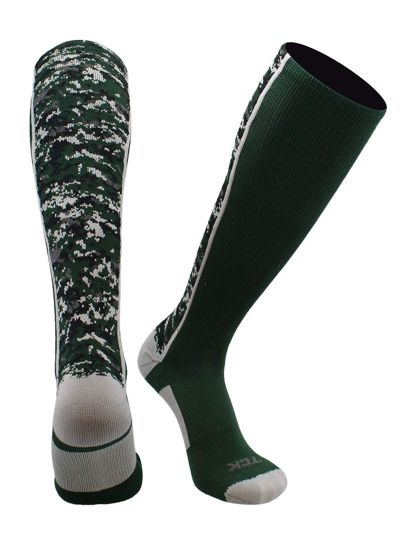 TCK Digital Camo OTC Socks (Dark Green, Small) - Image 1